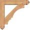 Ekena Millwork Balboa Arts and Crafts Smooth Bracket w/ Offset Brace, Western Red Cedar, 5 1/2"W x 24"D x 24"H BKT0604X24X24BOA03SWR - alternate 4